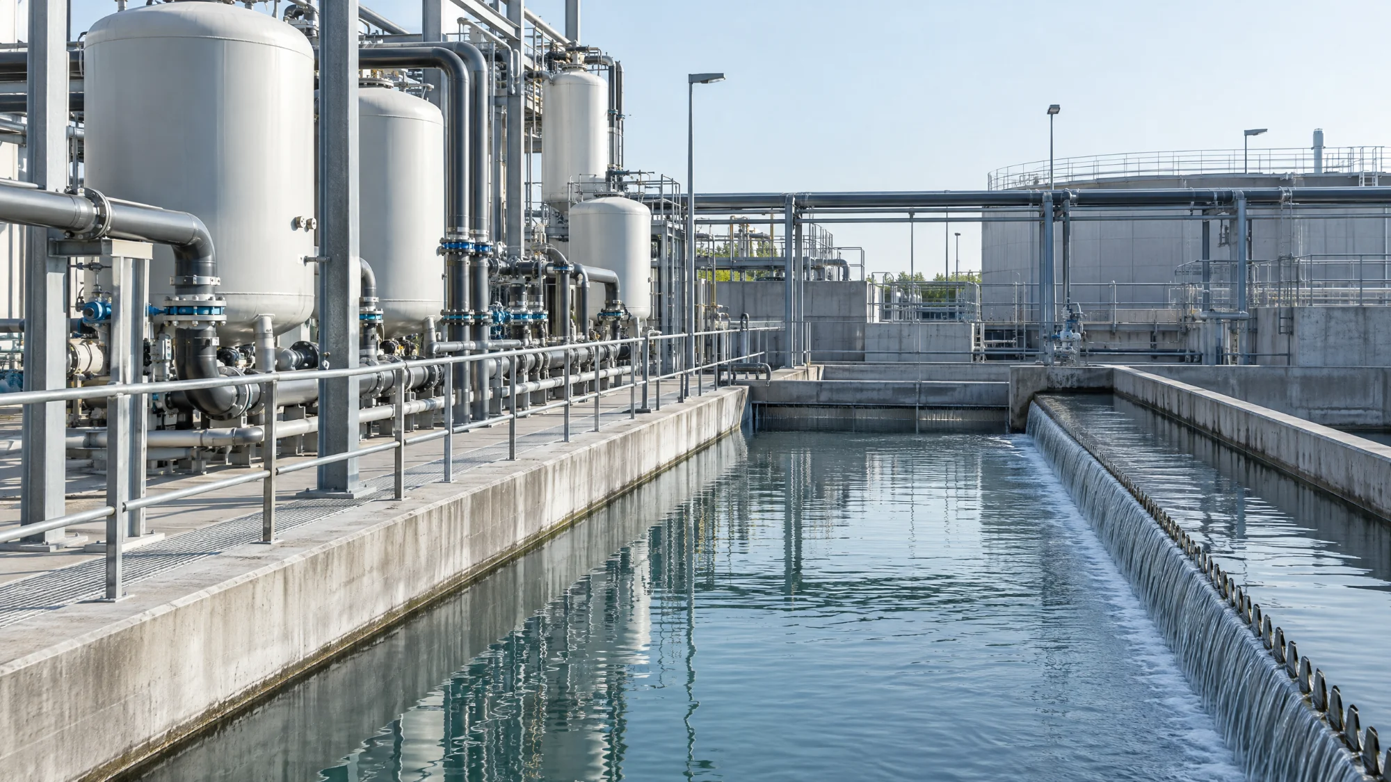 Industrial water treatment infrastructure